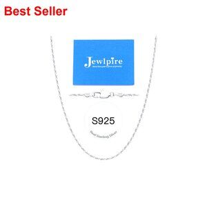 14K Gold Plated 925 Sterling Silver Rope Chain Necklace